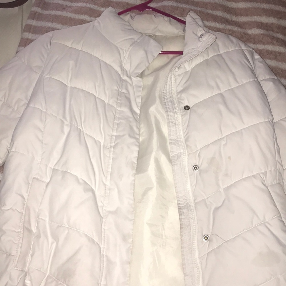 White bubble jacket